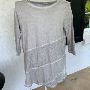 Soft Surroundings gray cotton tunic Sz M